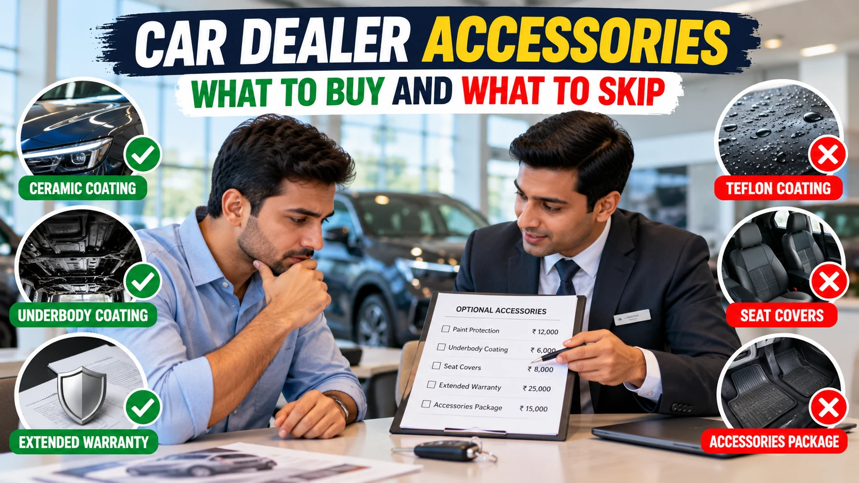 Dealer Accessories and Add-Ons: What They Cost in India